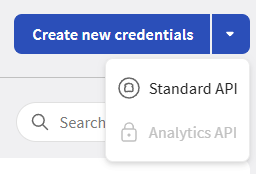 Step 5: Select Standard API