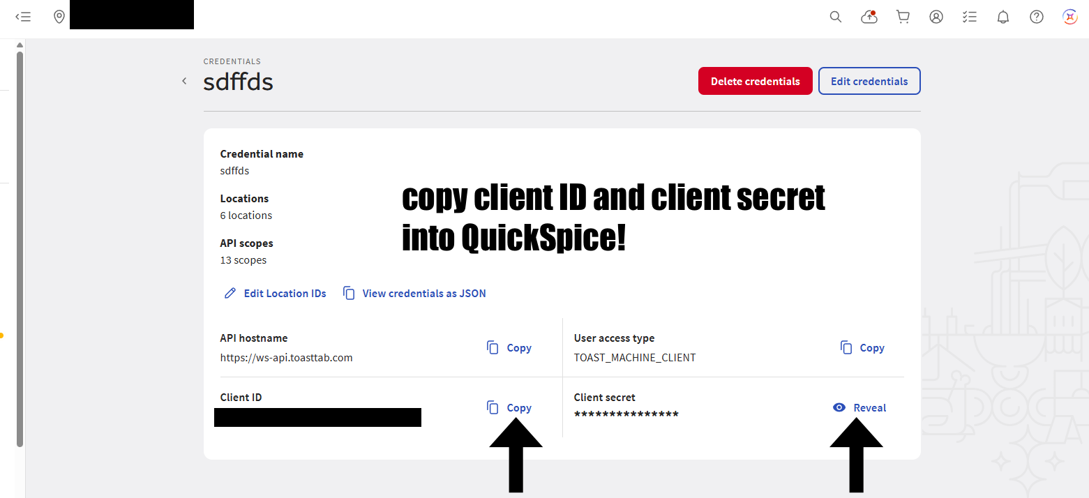 Step 9: Copy into QuickSpice